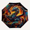 1pc Colorful Dragon Battle Automatic Opening and Closing Umbrella - Small Umbrella Suitable for Various Occasions C064
