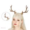 2PCS Lovely Hair Clip Clear Christmas Antler Hair Barrettes Bangs Hair Clip