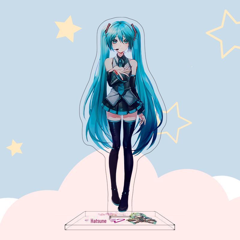 

Hatsune Miku Large Anime Standee Figures - Official Art Campus Merchandise Gifts 16cm high-definition double-sided print