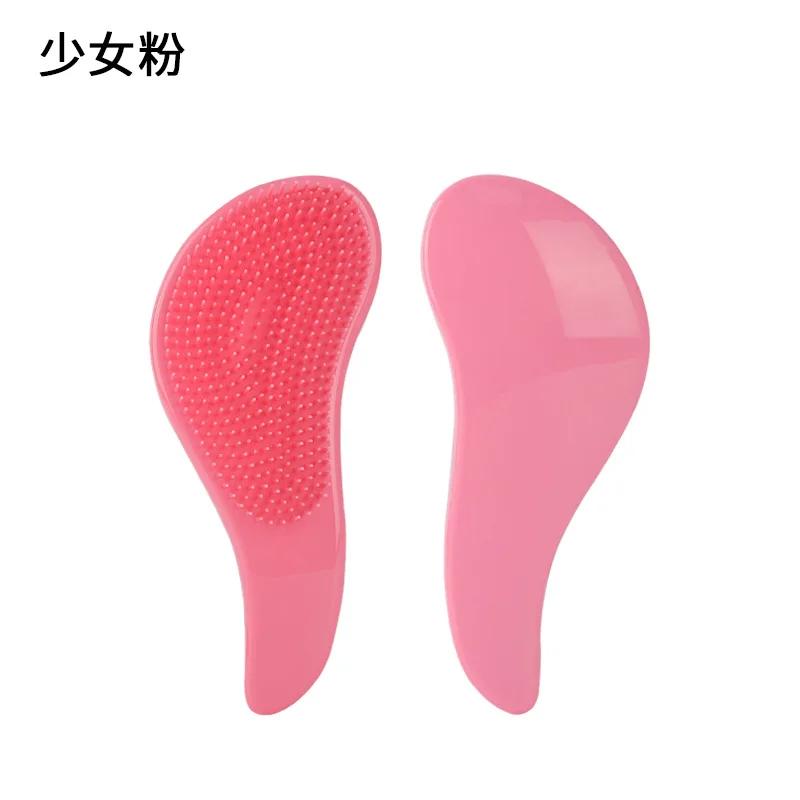 

Волшебная распутывающая расческа, антистатическая массажная щетка для волос, распутывающая расческа на воздушной подушке, расческа для волос, салонная парикмахерская, инструменты для укладки волос красный