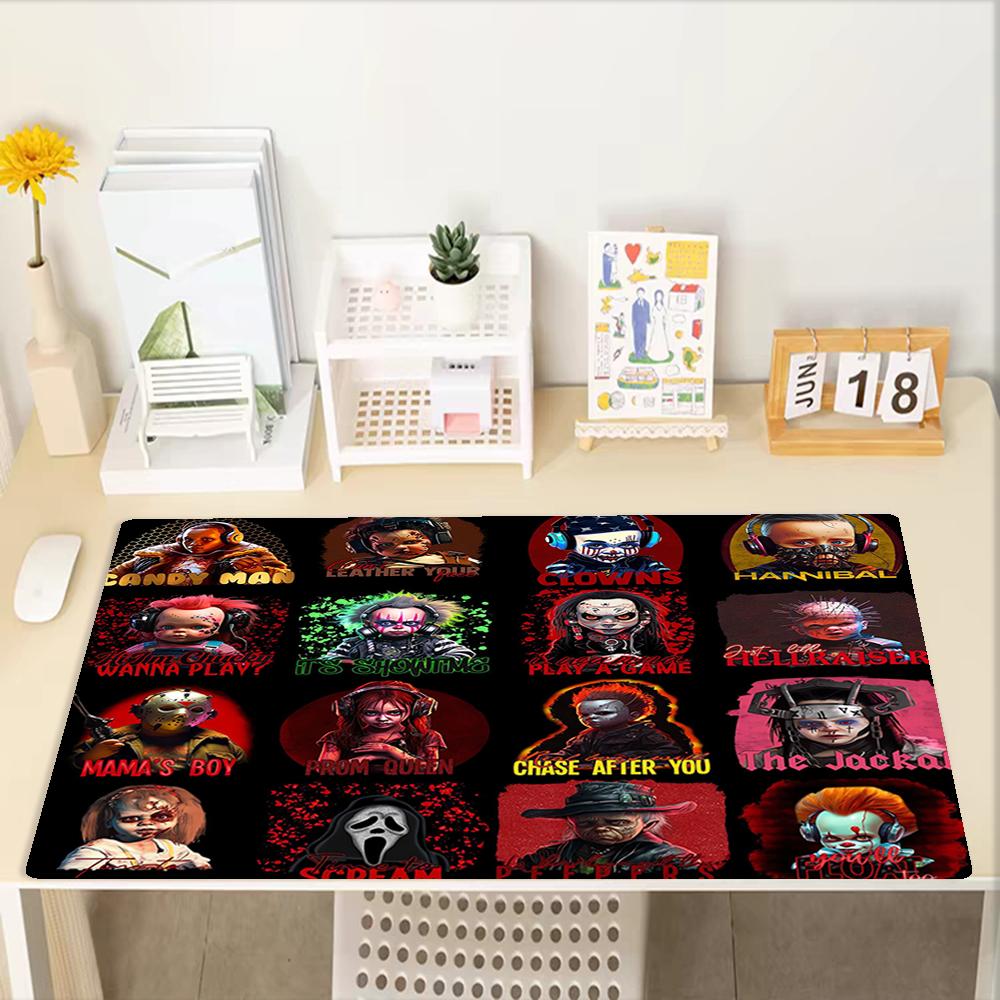 Halloween Horror Theme Mouse Pad, Non Slip Rubber Base, Multifunctional Office & Home Decor, Perfect for Workspace Personalization.