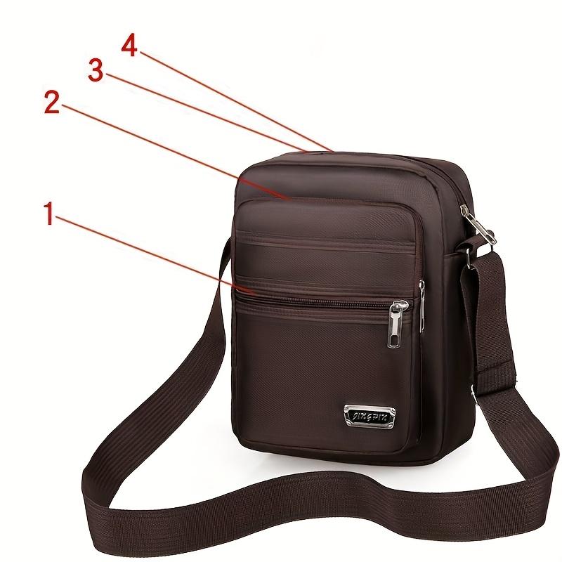 

Korean-Style Casual Large-Capacity Multi-Layer Shoulder Crossbody Bag for Men, Suitable for Business And Wallet Storage.