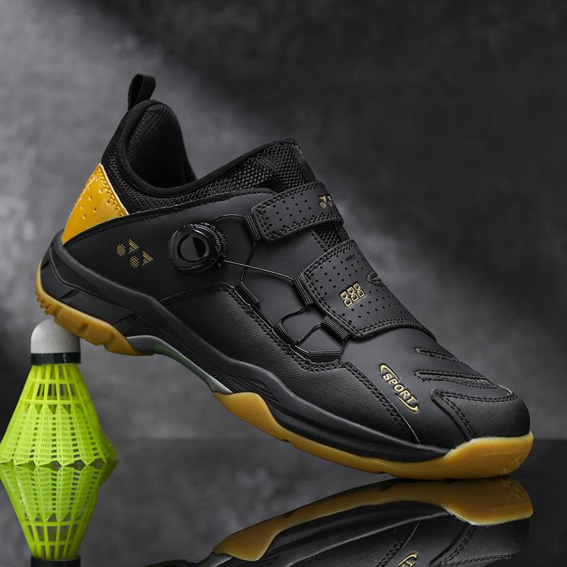 Badminton shoes New professional competition shoes, light and breathable double rotating buckle high-quality sports shoes