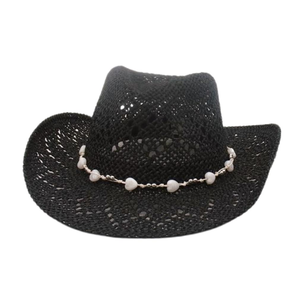 Cowboy Hat Spring And Summer Sunshade Straw Hat Empty High-End Travel Vacation Breathable Sun Hat