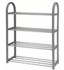 Shoe shelf 65x50x19 cm, metal, narrow, 4-level