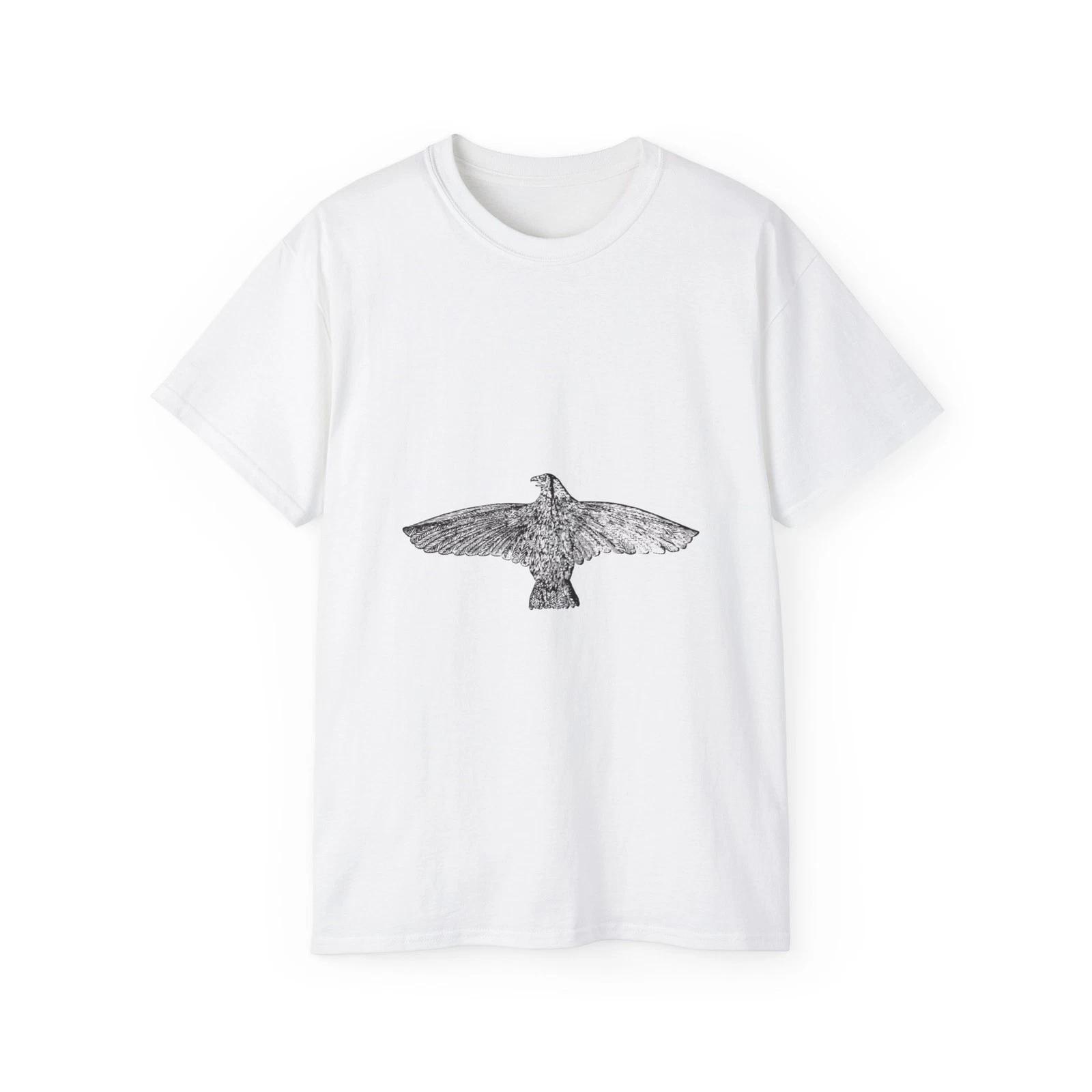 Eagle Vintage Hawk Bird Nature Animal | Custom Graphic T-Shirt M