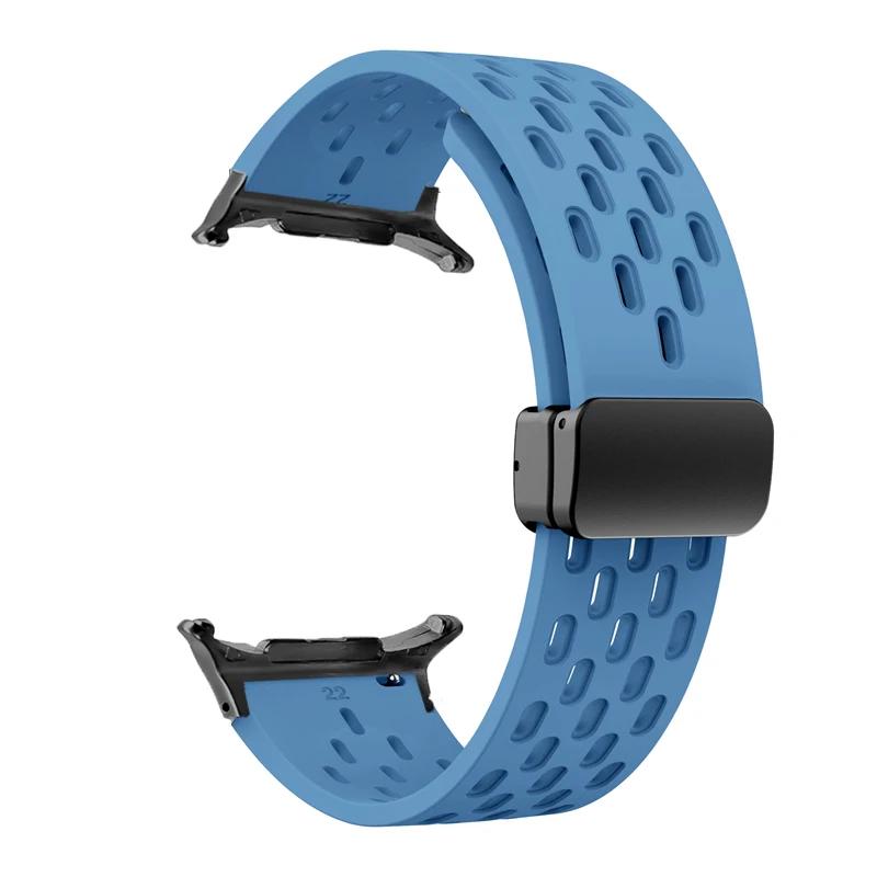 No Gaps Magnetic Buckle Silicone Strap For Samsung Galaxy Watch 8 40mm 44mm/8 Classic 46mm Bracelet Band Galaxy Ultra 2026 47mm