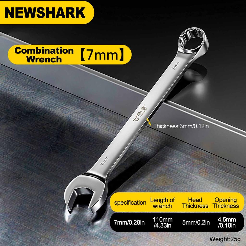 6-14mm Wrench Ratchet Wrench Torque Universal Wrench Automotive Maintenance Tools Fixed Spanners Ratchet Wrench Hand Tool