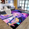 KPop Demon Hunters Pattern Rug, Indoor/Outdoor Mat, for Picnic, Gameroom, Bedroom, Office, Living Room, Home Decor Carpet, Birthday Gift