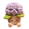 Peluche Orto Idrangea Cartone Animato: Bambola Pianta in Vaso e Cuscino per Arredo Casa