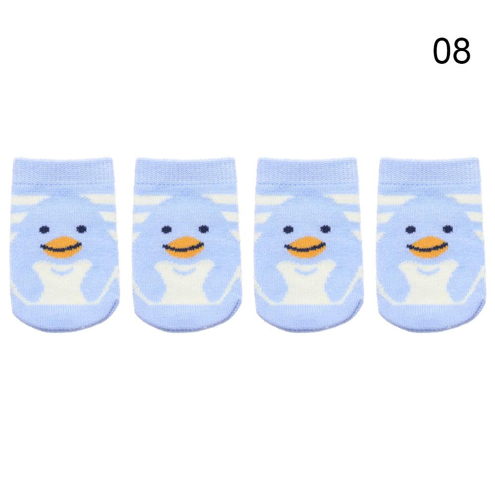 4Pcs Cartoon Table Foot Socks Chair Leg Covers Floor Protectors Non-Slip Knitting Socks For Furniture Cartoon Home Decor