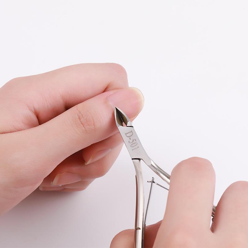 Professionelle Edelstahl-Nagelhautzange - Gold & Silber Entferner für abgestorbene Haut & Hühneraugen für Maniküre- & Pediküre-Werkzeuge