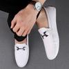 Standing Doudou Shoes Driving Shoes Casual Leather Shoes Genuine Leather One Pedal 454647 Large Size 37 British Trendy Men's Shoes