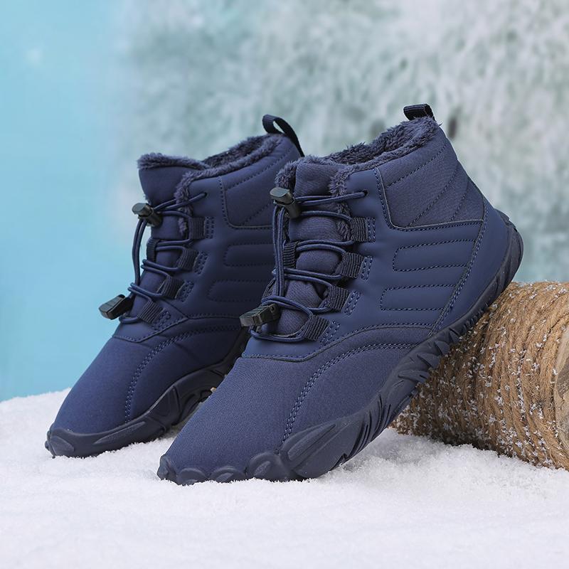 Fashion New Winter Boots for Men Women Snow BareFoot Outdoor Non-slip Fur Casual Sneakers Plus Size Lightweight Ankle Boots Hiking Shoes