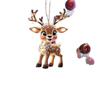 Rentier Weihnachtsbaum Rückspiegel Ornament