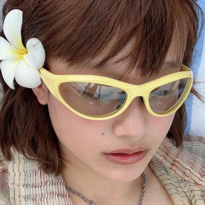 New YK Simple Outdoor Sports Sunglasses, UV Protection Hot Girl Personalized Sunglasses