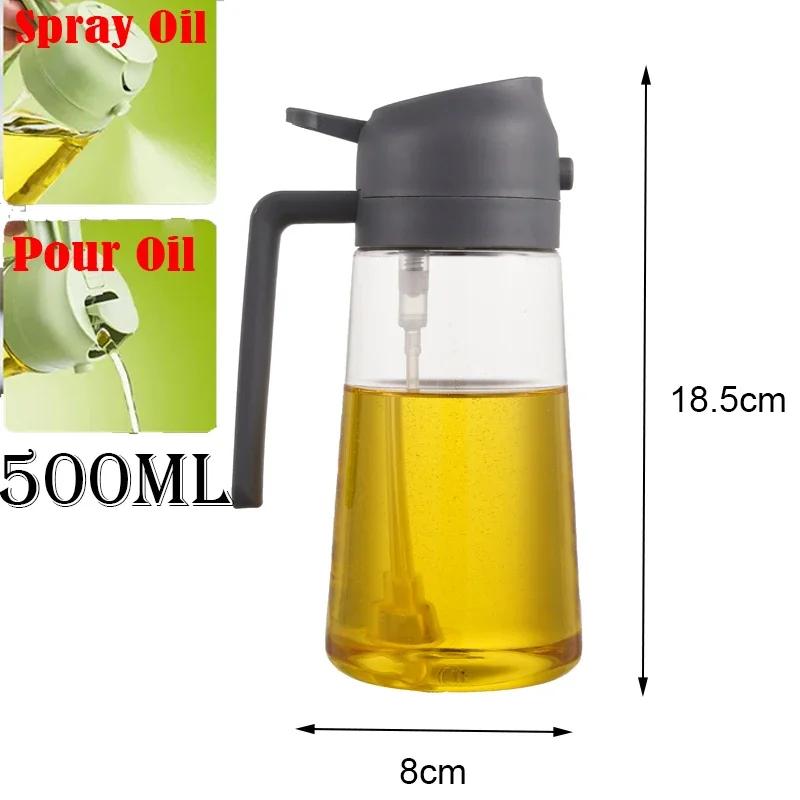 Oil Spray Bottle Camping BBQ Cooking Kitchen Baking Olive Oil Soy Sauce Dispenser Vinegar Air Fryer Sprayer Gadgets