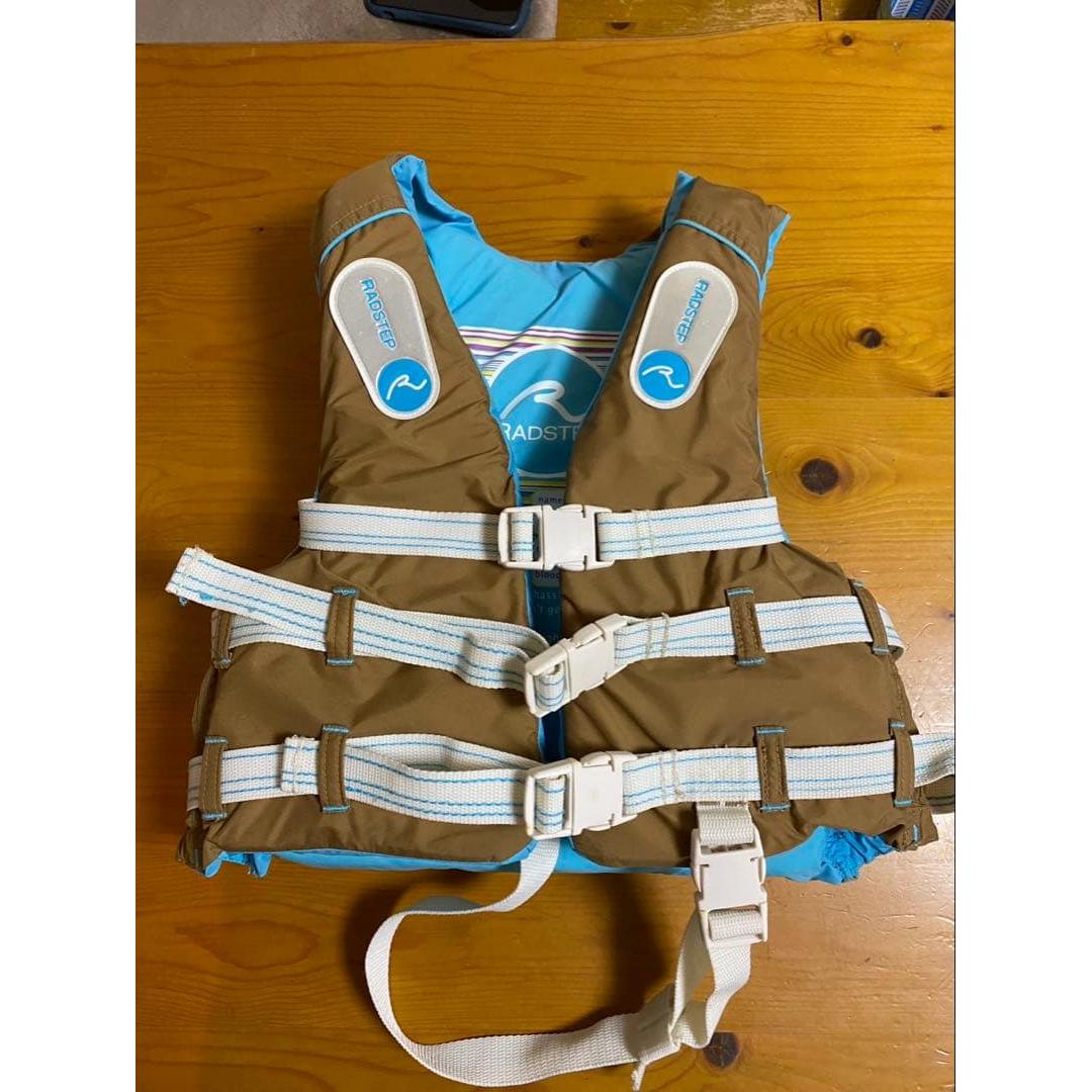 Used SHIMANO Kids S Life Jacket Brown/Blue