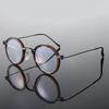 Vintage Anti Blue Light Glasses Men Premium Round Frame Clear Lens Blue Light Blocking Glasses Men Women Metal Glasses