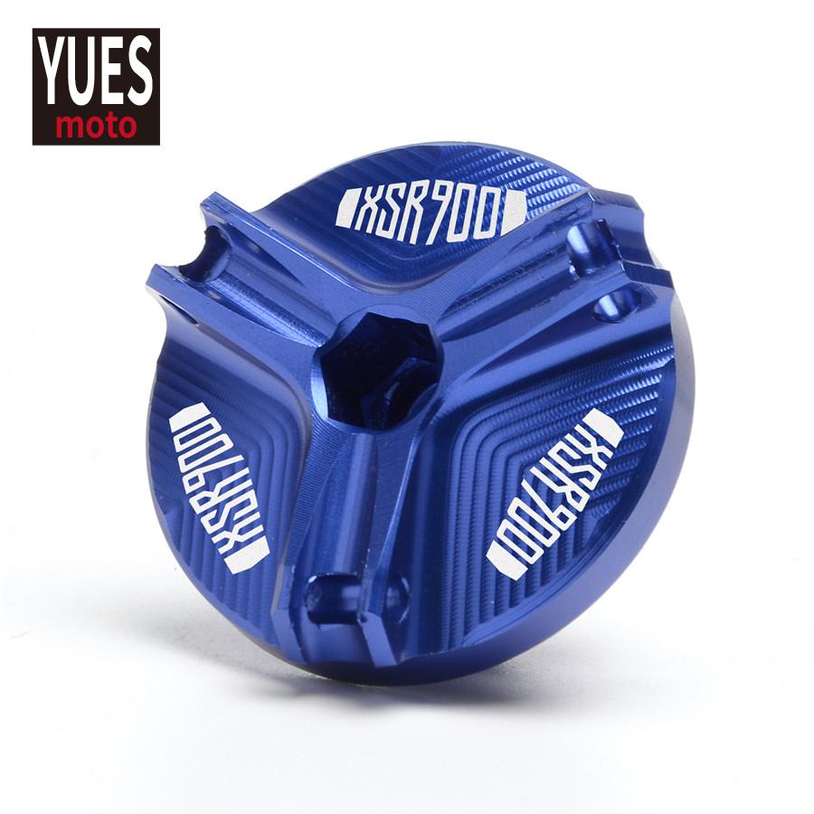 Motorcycle CNC Alunium Engine Oil Cap Bolt Screw Filler Cover For Yamaha XSR 900 XSR900 2016 2017