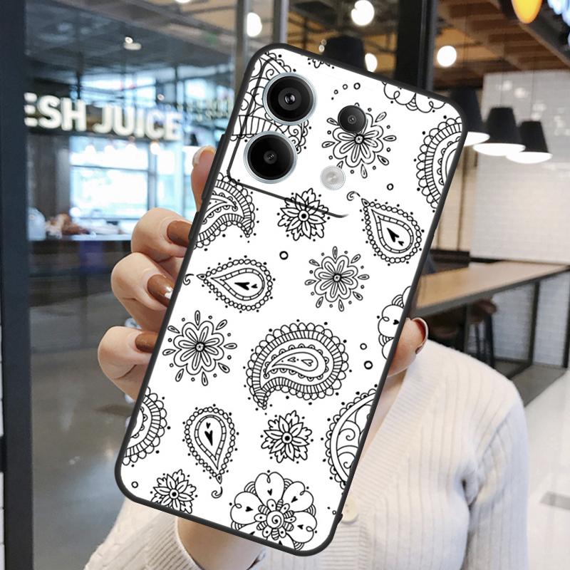 Bandana Seamless Pattern Case For Xiaomi Redmi Note 11 9 10 12 13 14 15 Pro Plus Redmi 15 15C 10C 12C 13C 14C Cover