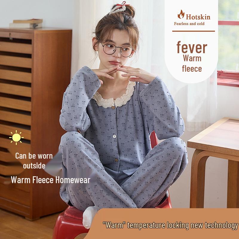 Women's Velvet Pajama Set - Thick, Sweet, and Cozy for Fall/Winter 2025