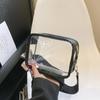 Clear Transparent Jelly Crossbody Bag Storage Bag Transparent Handbag PVC Shoulder Bag  Outdoor