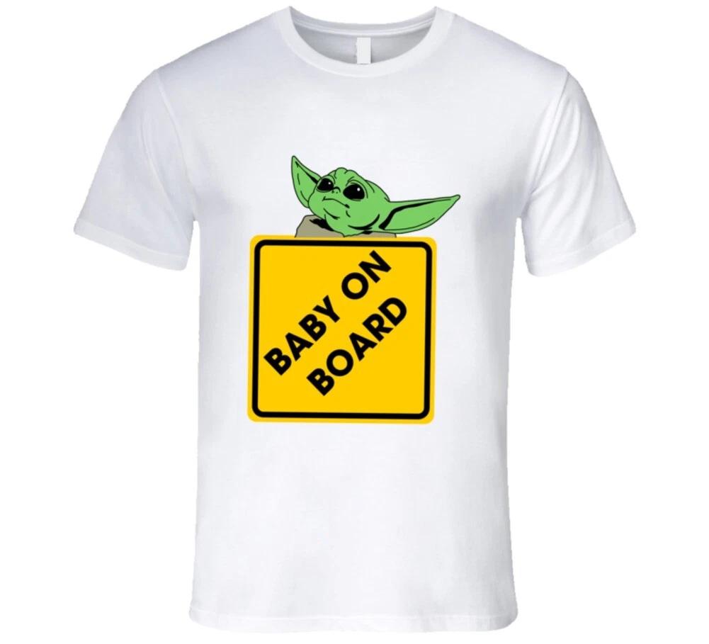 Baby Grogu On Board Baby Yoda Mandalorian Premium Gift T Shirt S