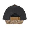 [Miki House] Cap Hat UV Protection Plain Logo Check Boys Girls Baby Kids Children's Clothing 10-9124-681 S (48-50cm) Black