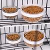 Bird Parrot Feeding Bowl Detachable Transparent Bowl Plastic Food Cup for Cage Convenient Hanging Seed Water Feeder for Parrots
