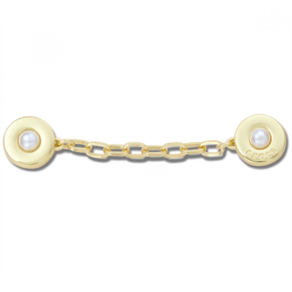 Crocs Pearl Rivet Gold Chain 10017435 FREE