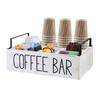 Boîte de Rangement en Bois pour Bar à Café Organisateur de Station à Café pour Comptoir Boîte de Rangement Domestique Durable Accessoires pour Bar à Café