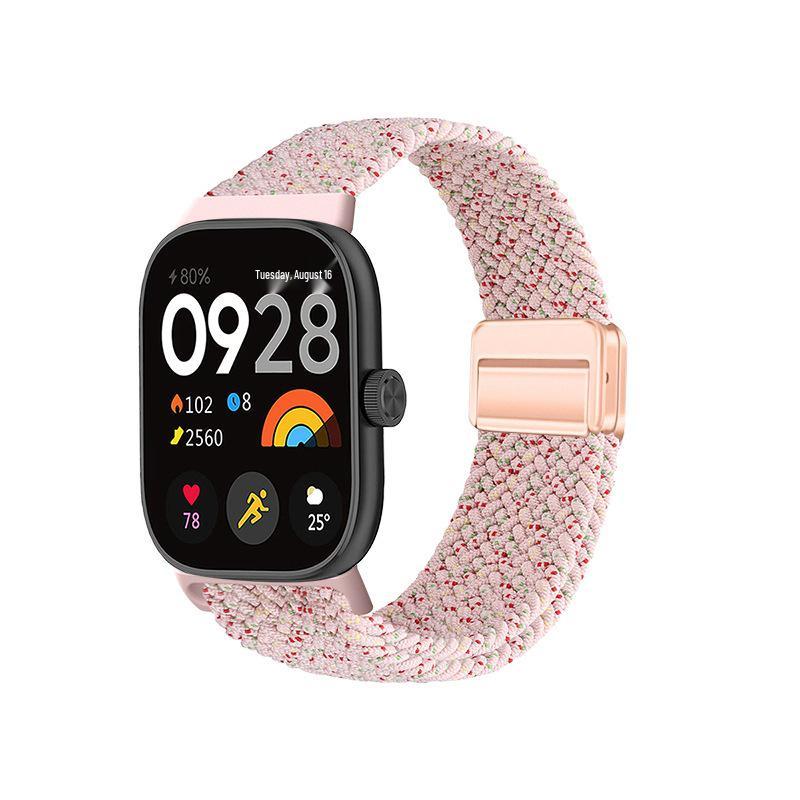 Compatible with Xiaomi Band 8/9 Pro and Redmi Watch 4/5/6: Magnetic Buckle Woven Strap