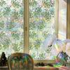 Daisy Window Sticker Green Leaf Glass Sticker Decorative Window Privacy Film  Home Decoration