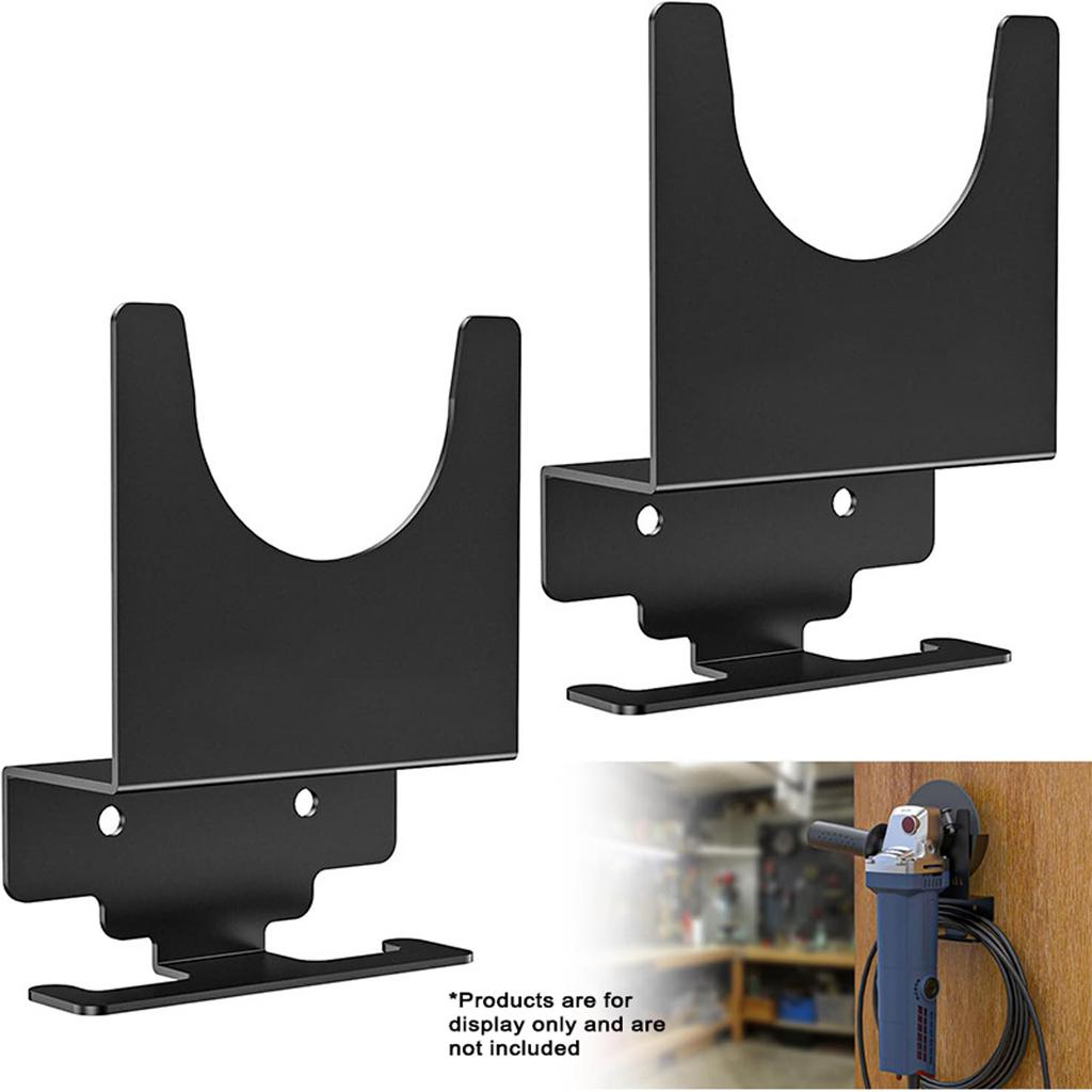 2PCS Angle Grinder Holder Heavy Duty Angle Grinder Stand Wall Mounted Grinder Bracket for Most 5 Inch Grinder Tool
