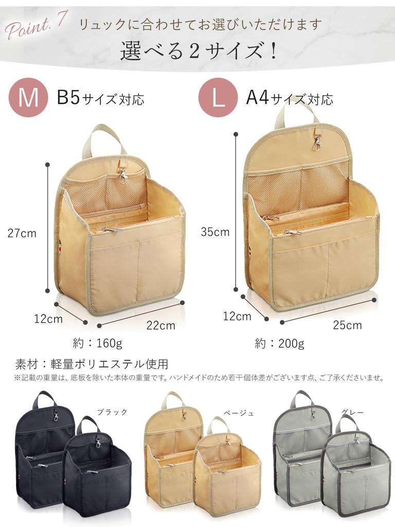Annekor Backpack by Storage with Bottom 16 Vertical Inner and Bag-in-Bag [Supervised Professionals, Plate] Pockets, Back-in-Bag Bag, Lightweight,