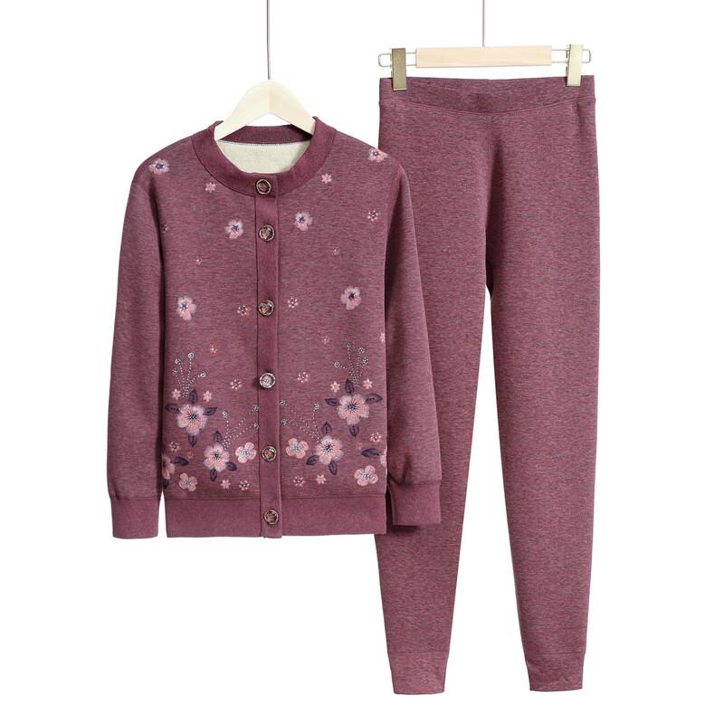 YUZHAOLIN Women's Plus Velvet Thickened Thermal Underwear Set