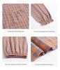 Women's Pajama Set with Chest Pads: Seven-Sleeve Cardigan & Nine-Point Pants for Spring, Autumn & Summer