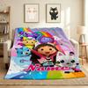 Custom Name Fairy Cat Dreams Flannel Blanket Throw Blanket Soft Warm Sofa Bed Home Decor Unique Gift