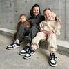 2026 Autumn/Winter European & American Boys' Solid Color Jacket Plus Velvet Hoodie & Long Pants Set (Middle & Big Kids)