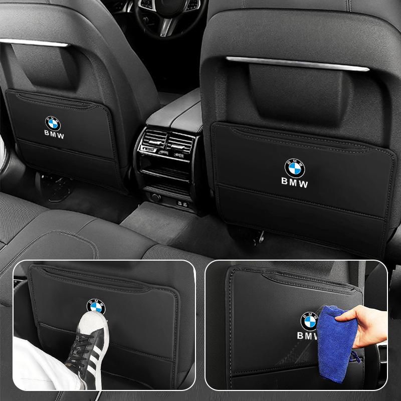PU Leather Car Seat Anti-kick Pad Dust-Proof Protection Mat For BMW 1 2 3 4 5 7 Series X1 X3 X4 X5 X6 X7 F10 F30 E46 E60 E87 E90 gjbf54