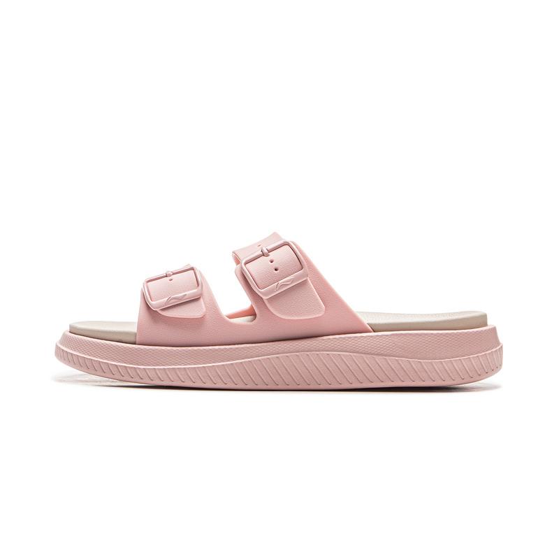 New LiNing Slip Resistant Abrasion Resistant Slide Slippers Women's Pink AGAV014-8