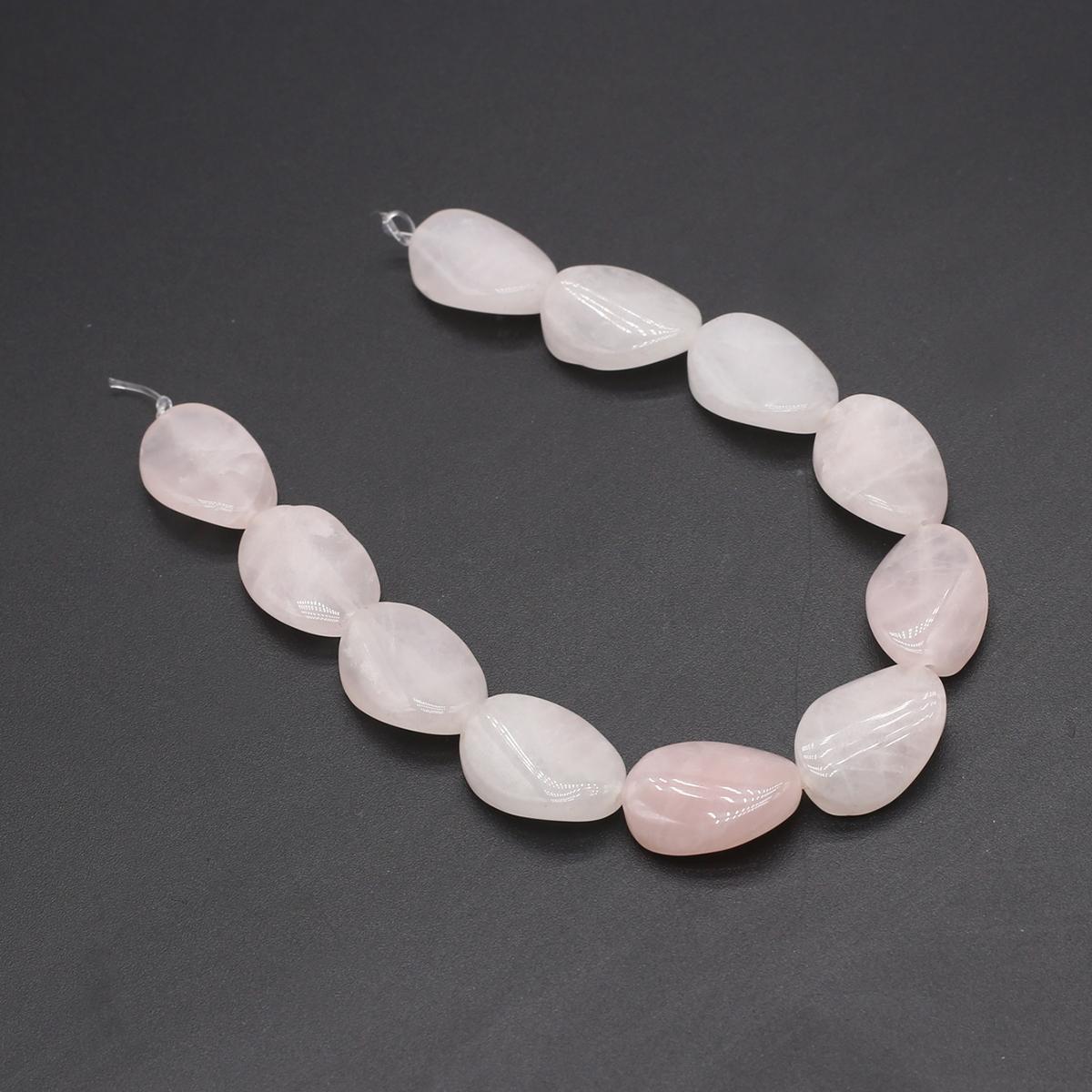

Изоляционные бусины из натурального камня, прозрачный кристалл/опал/унакит, овальные спиральные бусины для изготовления ювелирных изделий, ожерелье, браслет, серьги, аксессуары Rose Quartz/18x12mm