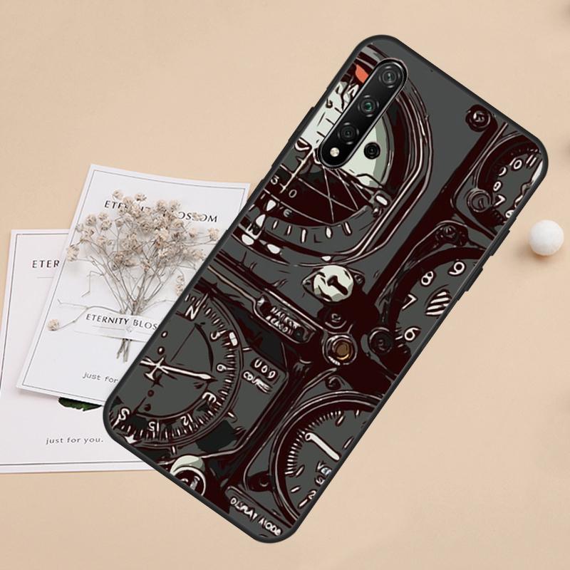 Flight Instruments For Huawei Nova 5T 9 10 SE 7i 8i 11i 12i Y60 Y61 Y70 Y72 Y73 Y90 Y91 P20 P30 P40 Lite Case