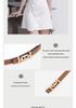 Women's Thin Double-Sided Leather Belt for Dress or Western Trousers - Elegant and Versatile Waist Decoration