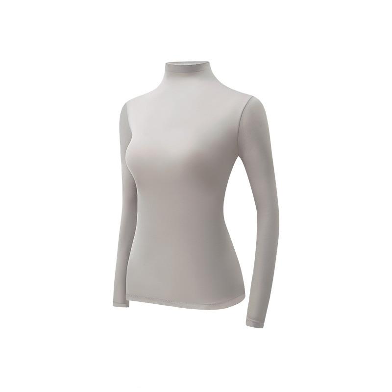 Hyaluronic Acid Thermal Underwear Set Stacked Turtleneck Slim Warm Base Layer Seamless Soft Stretch Loungewear for Women