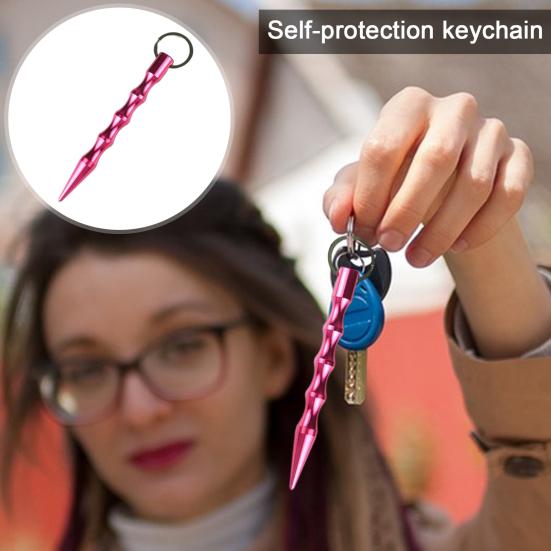 Selbstverteidigungs-Schlüsselanhänger Sicherheit Sicherheit Laufen Stiftspitze Anhänger Legierung Luftfahrtaluminium Rucksack Verteidigung Nacht Stiftspitze Anhänger