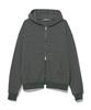 Partimento Multi-Stripe Zip-Up Hoodie Khaki Green