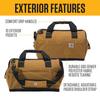 Carhartt OnSite Tool Bag, Durable, Waterproof, Midweight Tool Storage Bag, 16-inch, 17 Pockets, Carhartt Brown, B0000516