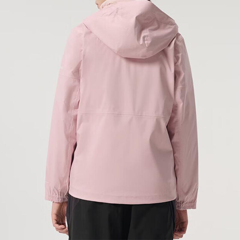 Columbia City Outdoor Series Hooded Three-In-One Zipper Versatile Waterproof Windproof Breathable Warm Jacket Women jackets Pink XR4256-618